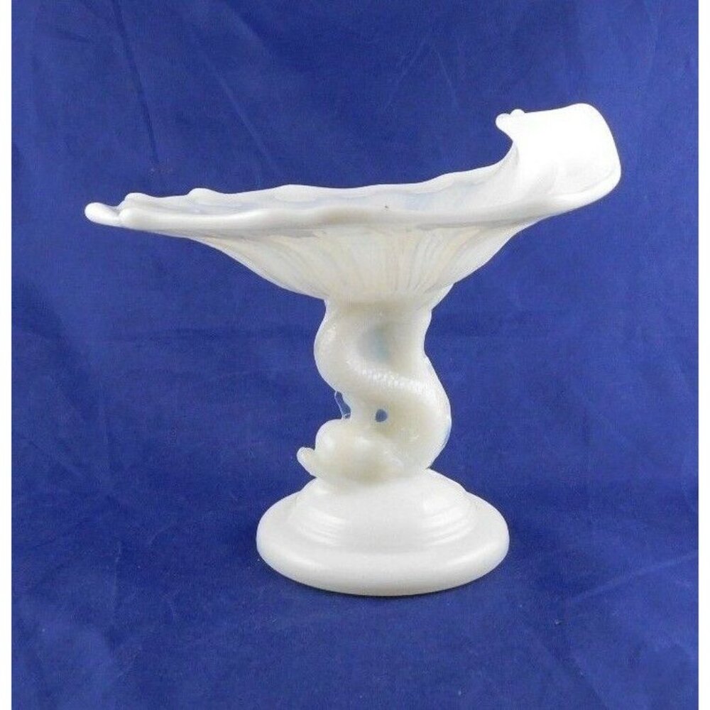 Northwood  Opalescent  Dolphin  Compote